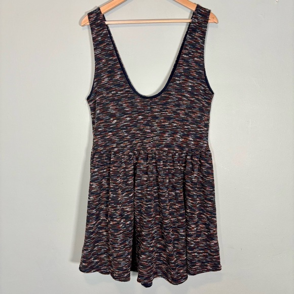 Anthropologie Maeve Knit Mini Jumper Dress-Multicolor Space Dye-Women Large - Picture 6 of 6